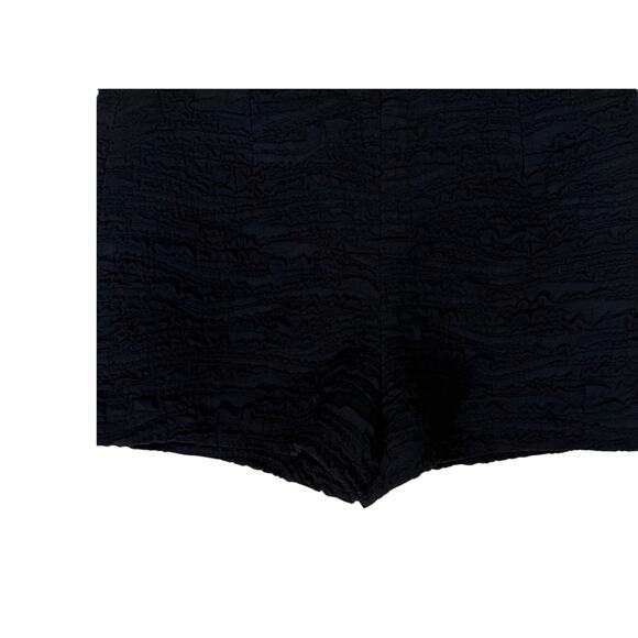 Zara Black Textured Back Zipper Monki Chic Vacation Summer Mini Shorts Size M - Picture 6 of 8